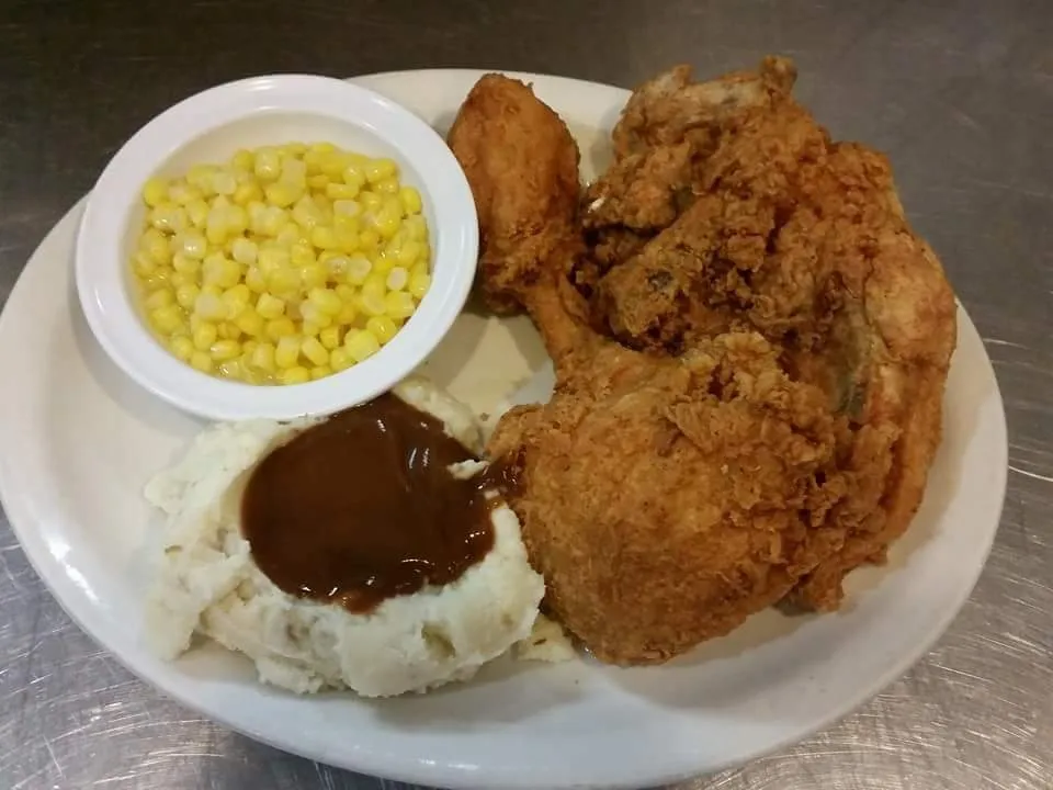 Half Fried Chicken Dinner